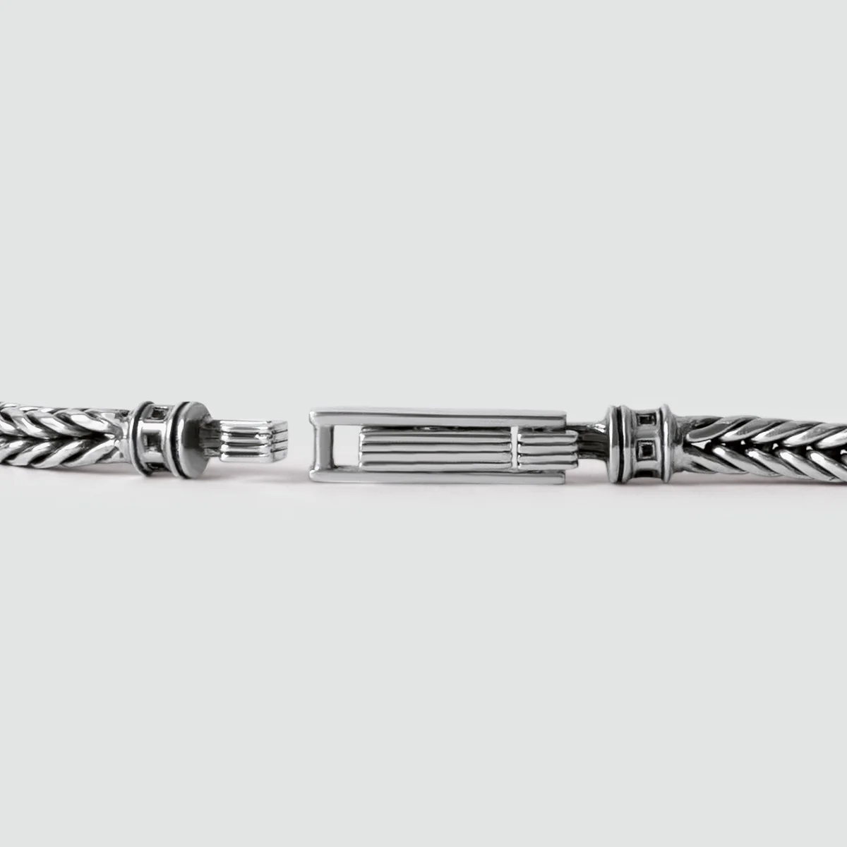 Adam - Sterling Silver Braided Bracelet 5mm - Image 10