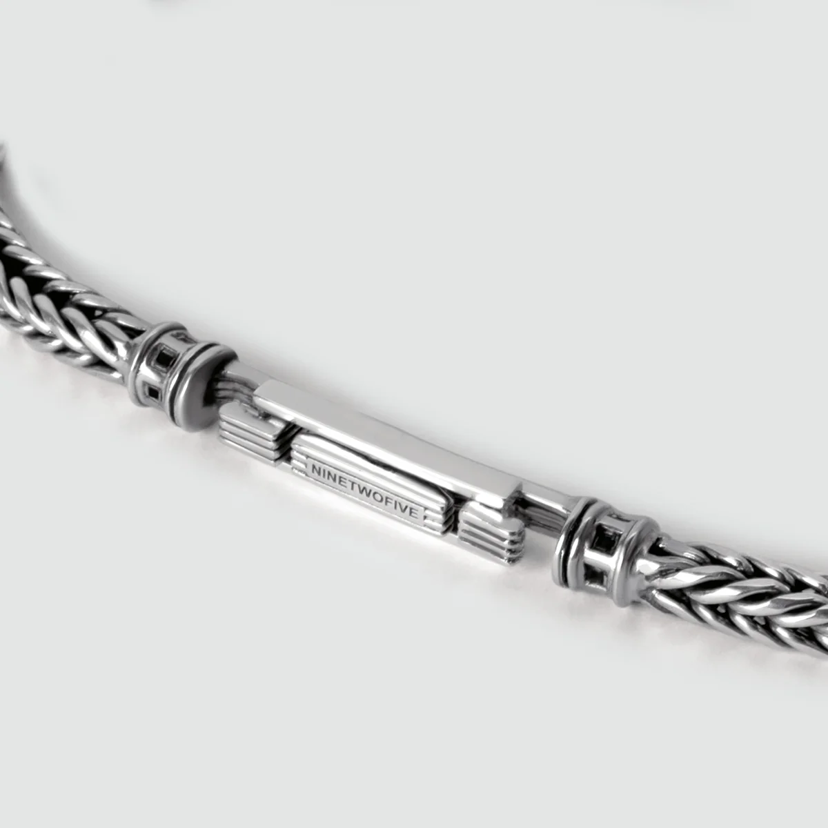 Adam - Sterling Silver Braided Bracelet 5mm - Image 8