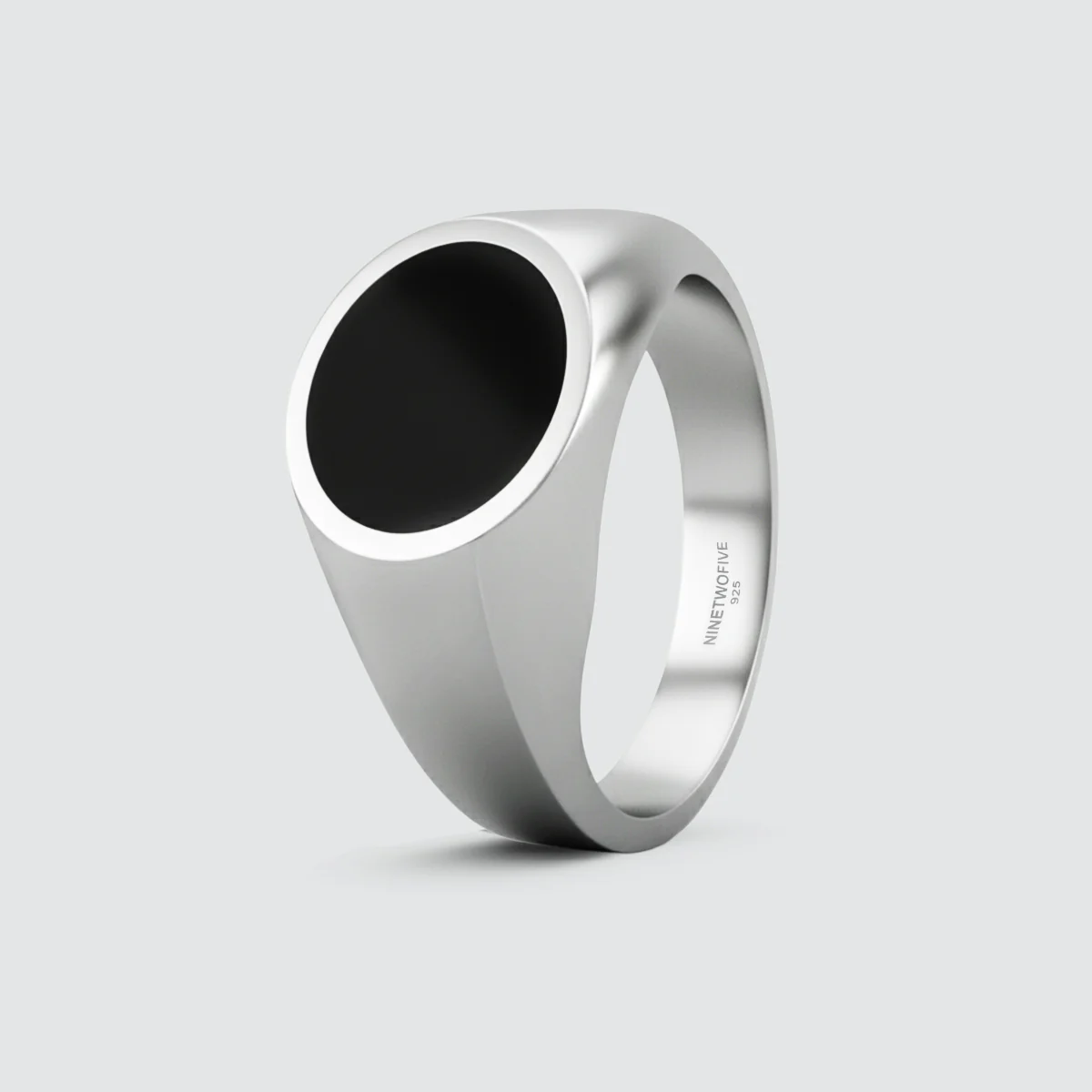 Adil – Black Onyx Signet Ring 13mm - Image 3
