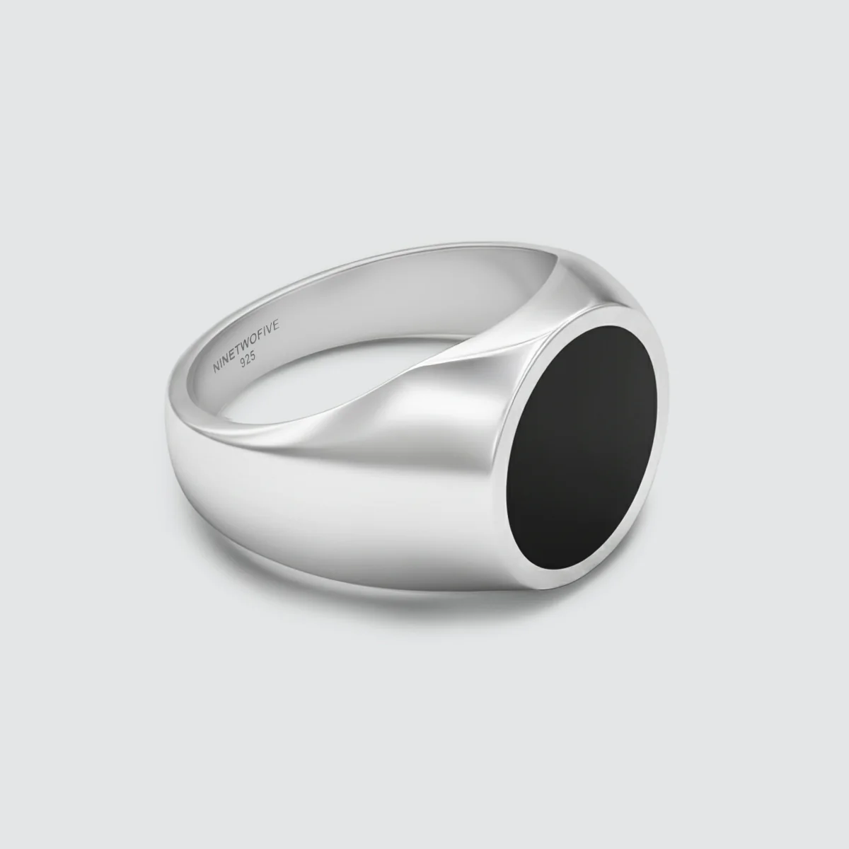 Adil – Black Onyx Signet Ring 13mm - Image 5