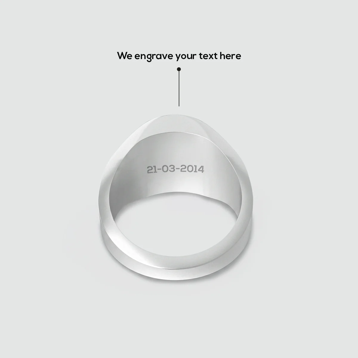 Adil – Black Onyx Signet Ring 13mm - Image 9