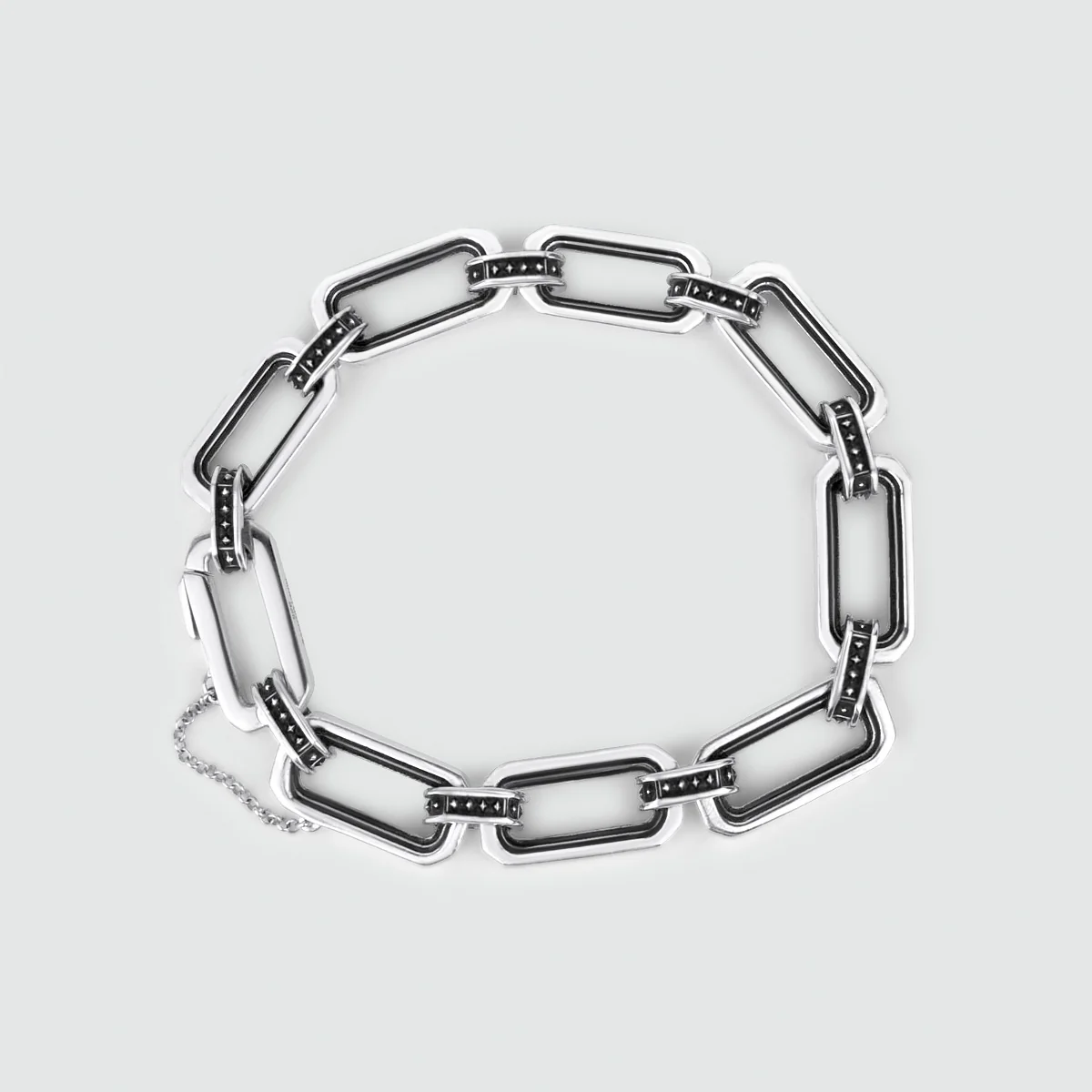 Aqwas - Sterling Silver Chain Link Bracelet 9.5mm - Image 10