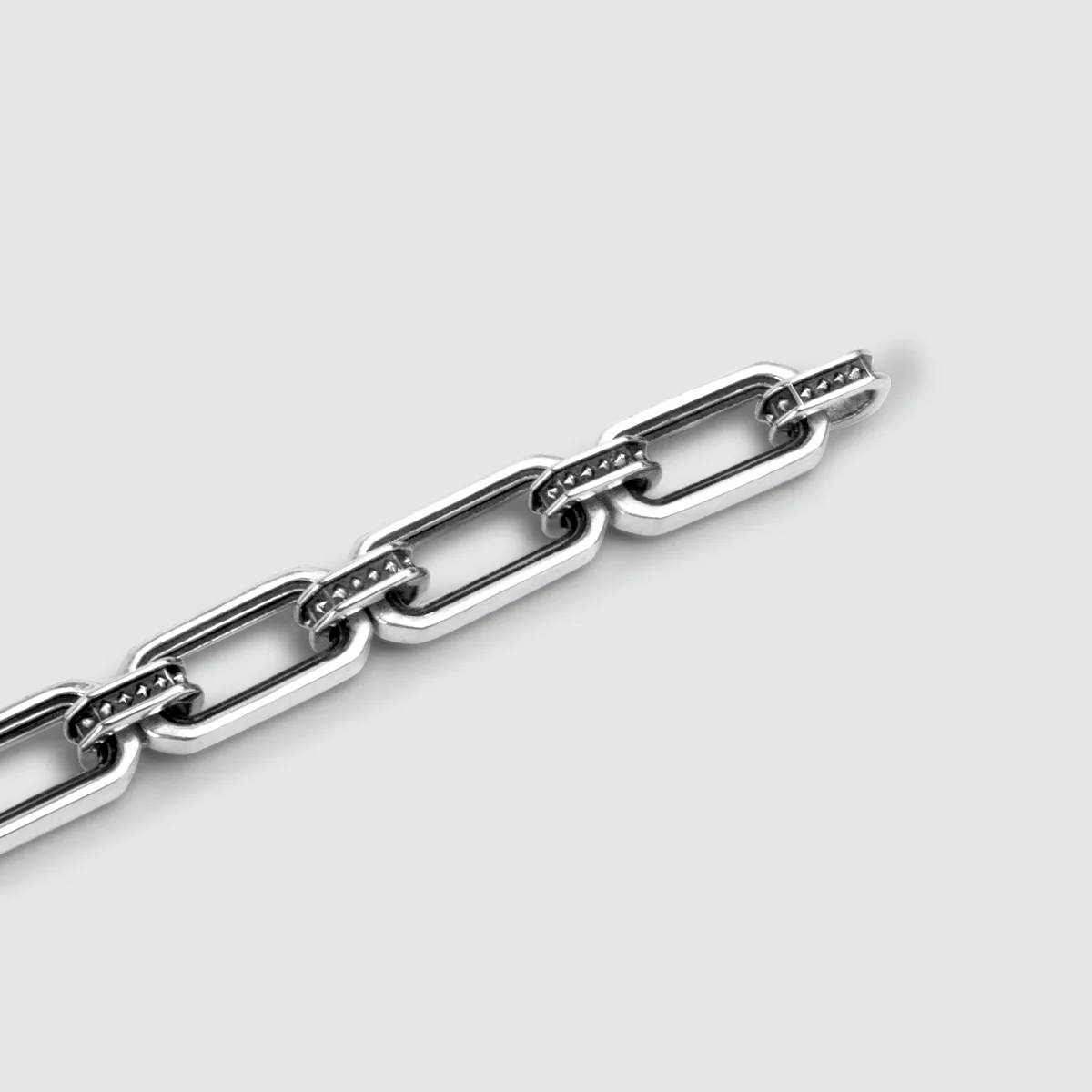Aqwas - Sterling Silver Chain Link Bracelet 9.5mm - Image 11