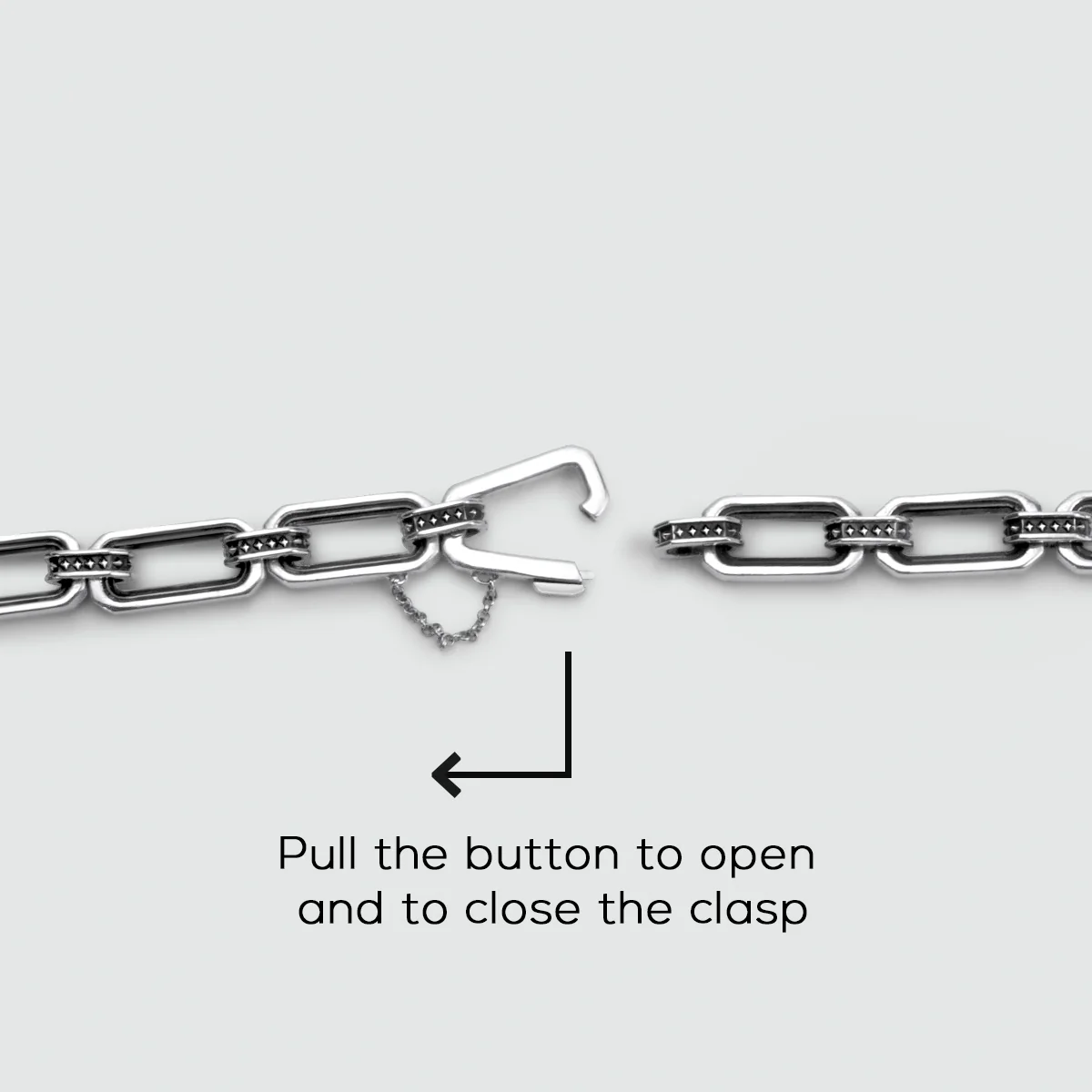 Aqwas - Sterling Silver Chain Link Bracelet 9.5mm - Image 7