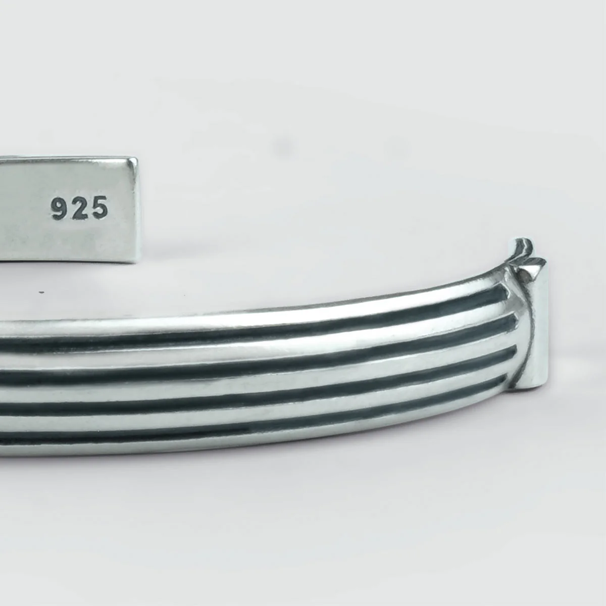 Arkan - Sterling Silver Bangle Bracelet 8mm - Image 10