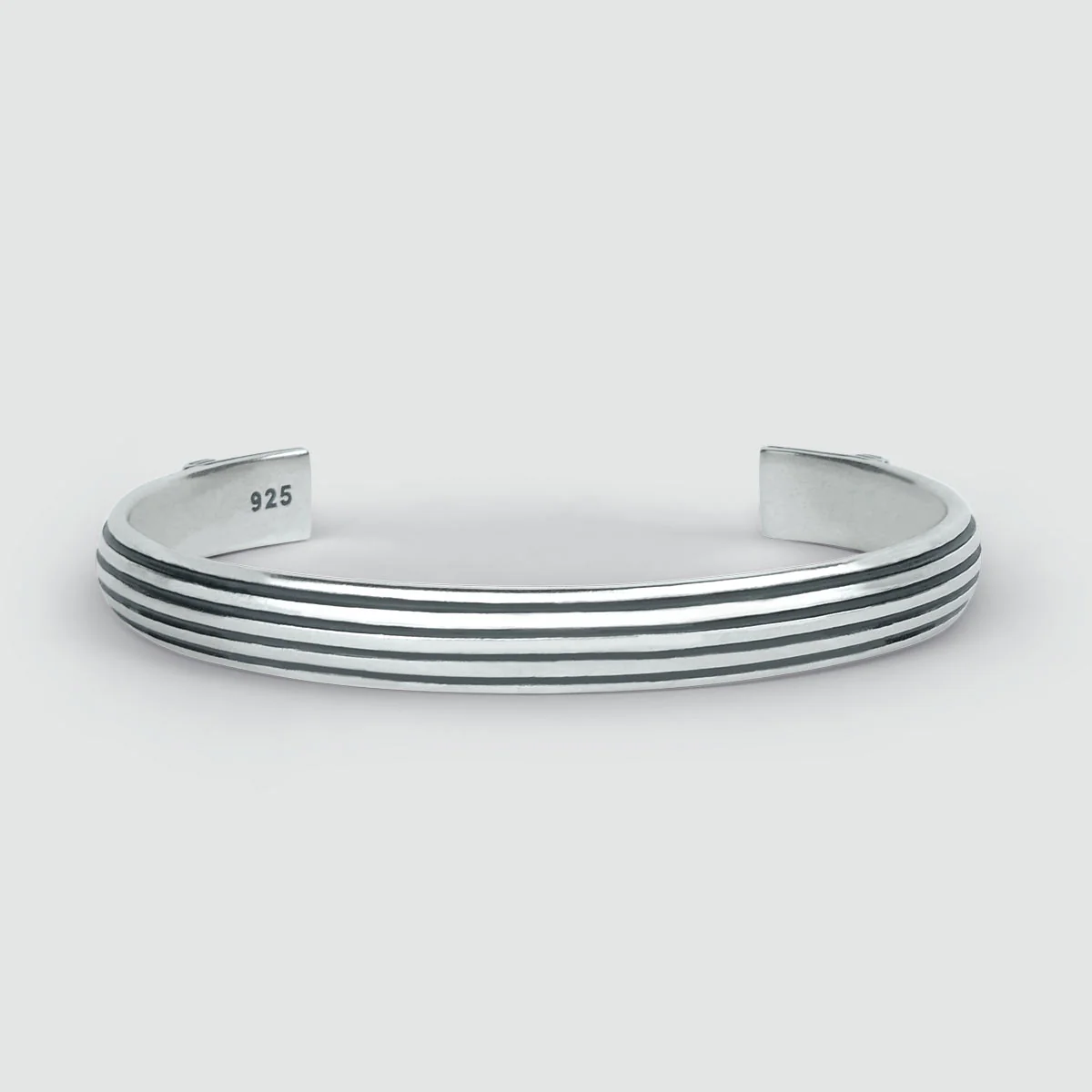 Arkan - Sterling Silver Bangle Bracelet 8mm - Image 5