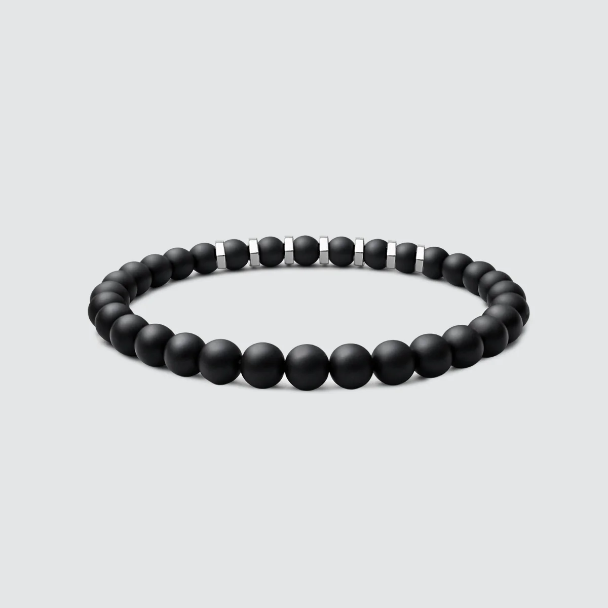 Aswad - Black Silver Accents Bracelet - Image 2
