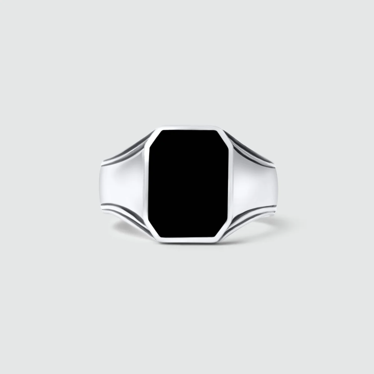 Baki - Black Onyx Signet Ring 17mm - Image 7