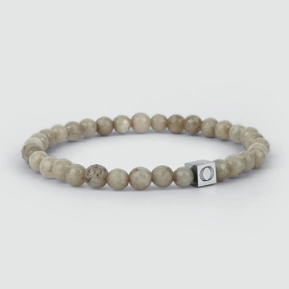 Albij - Beige Beaded Bracelet 6mm - Image 4