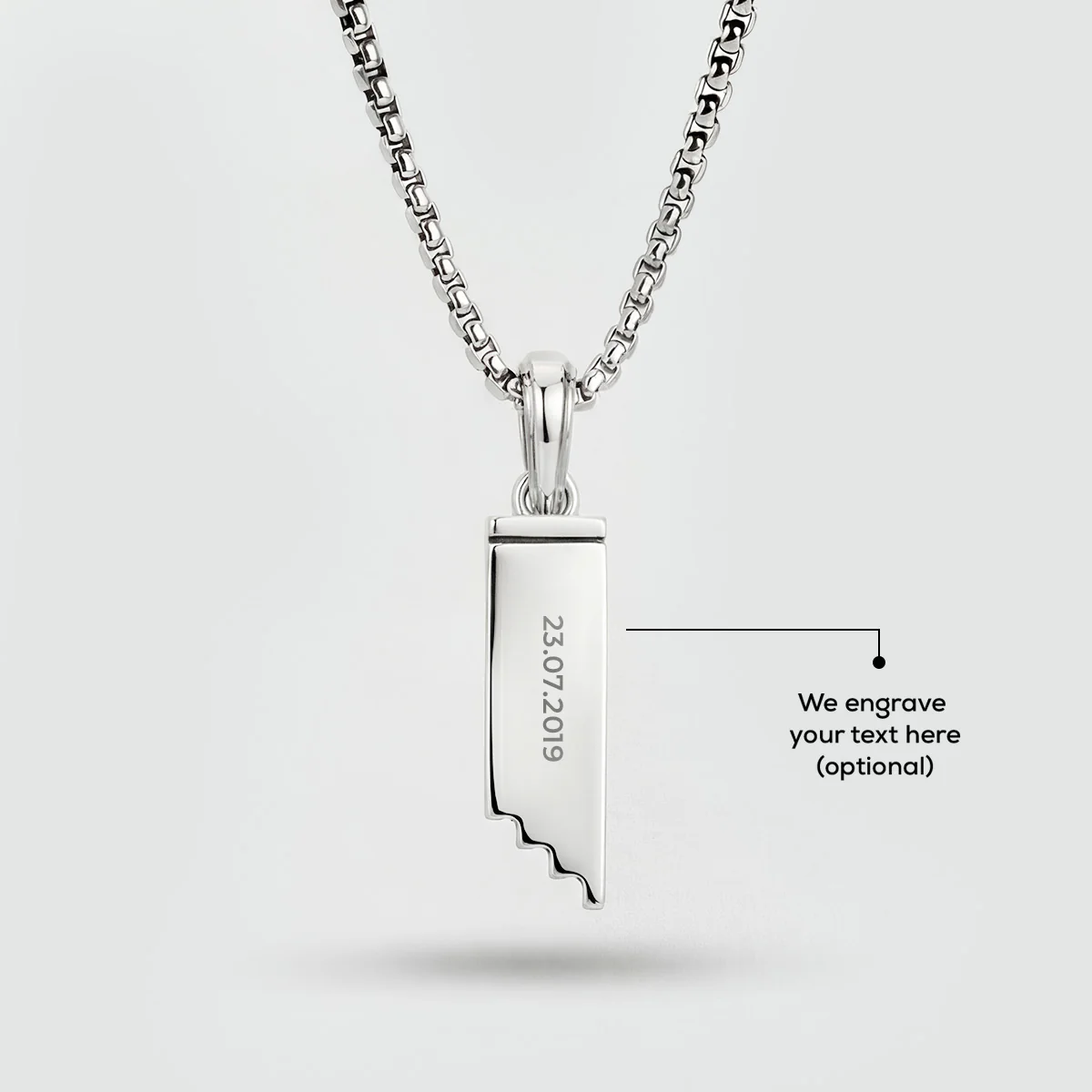 Muqarnas – Black Diamonds Silver Pendant - Image 5