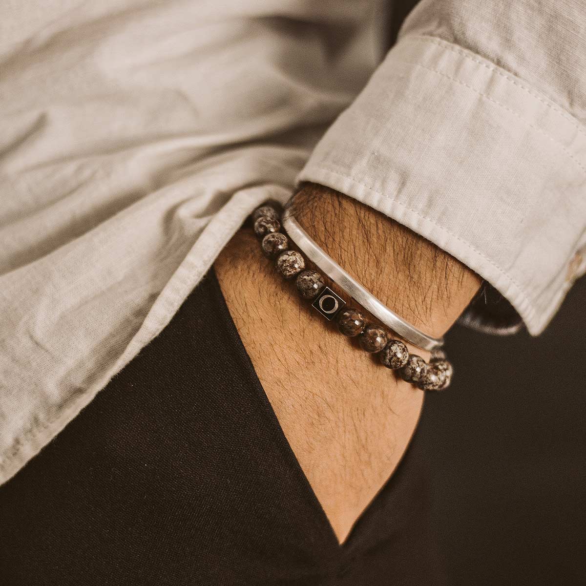 Albuna - Brown Beaded Bracelet 8mm - Image 4