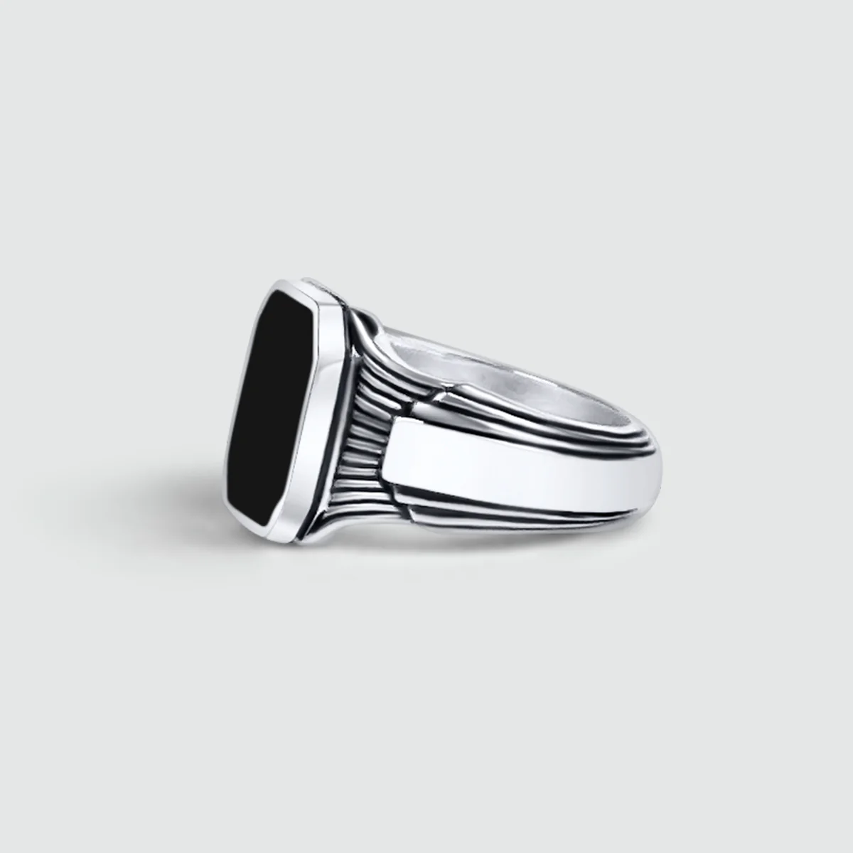 Buraq - Black Onyx Signet Ring 17mm - Image 8