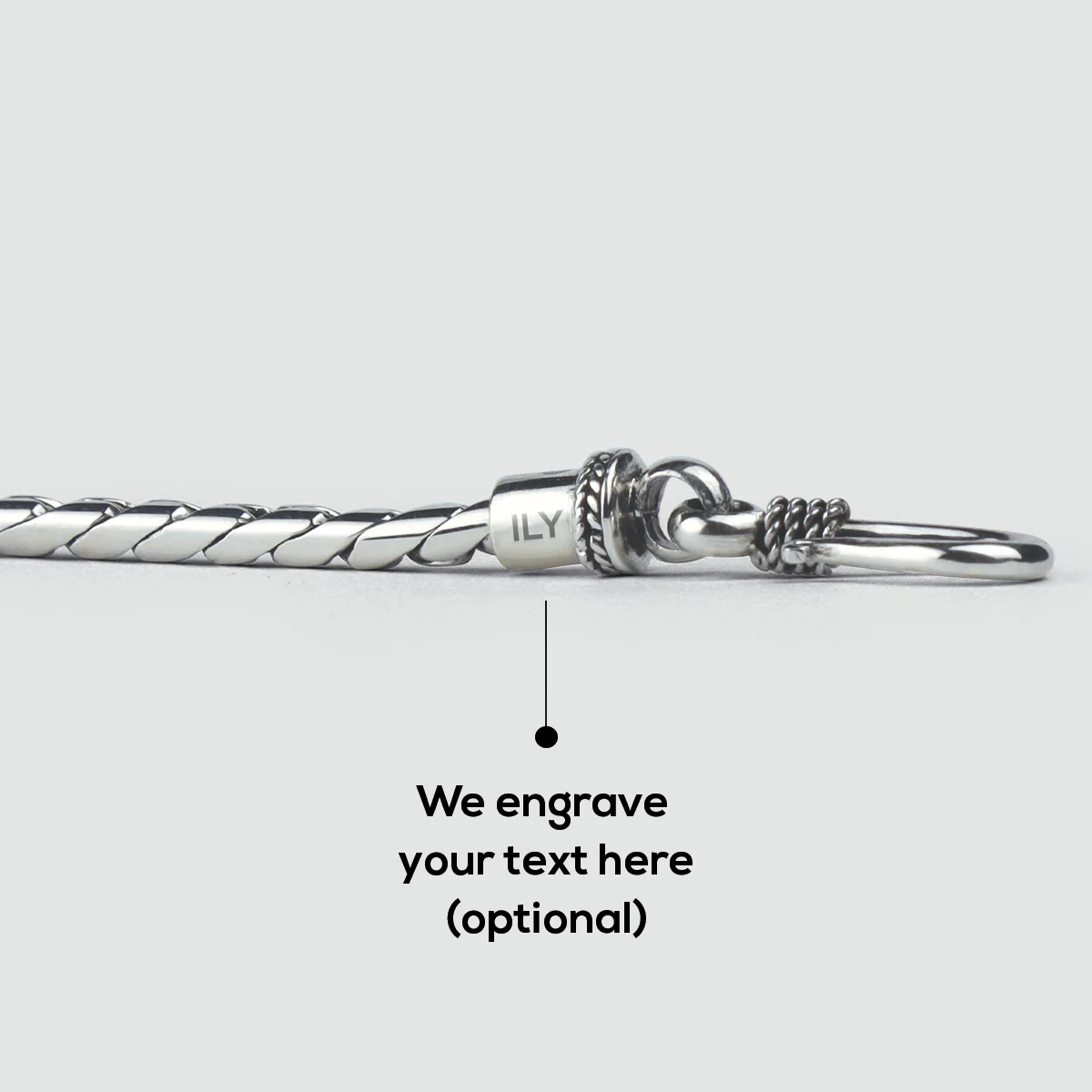 Emir -Sterling Silver Minimalist Bracelet 2.5mm - Image 7
