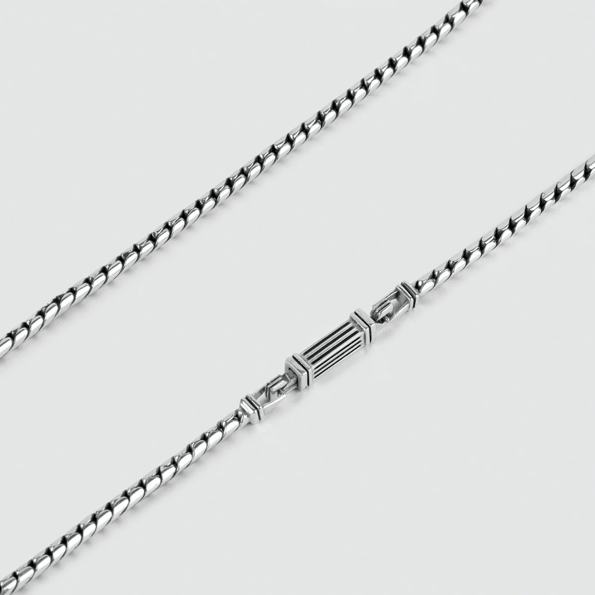 Emir - Sterling Silver Minimalist Necklace 2.5mm - Image 3