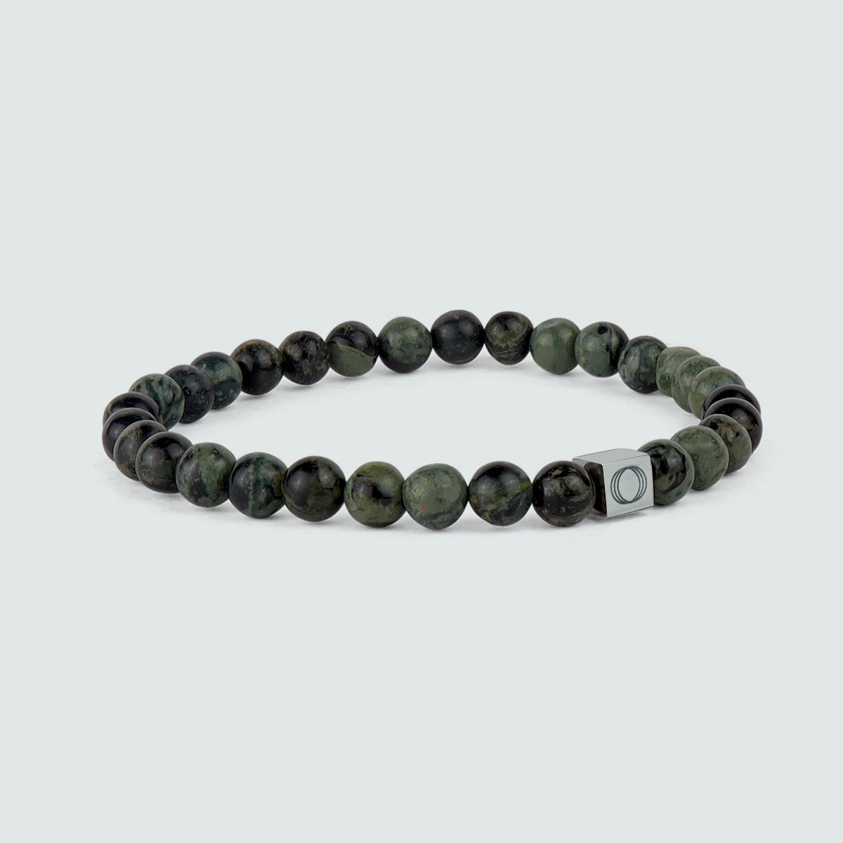 Ahgdar - Green Beaded Bracelet 6mm - Image 3