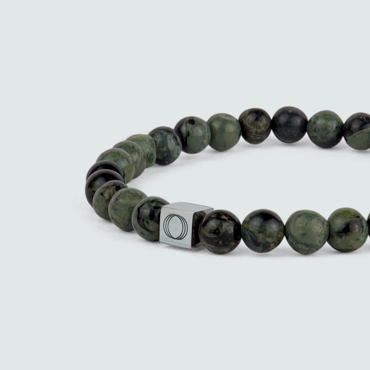 Ahgdar - Green Beaded Bracelet 6mm - Image 5