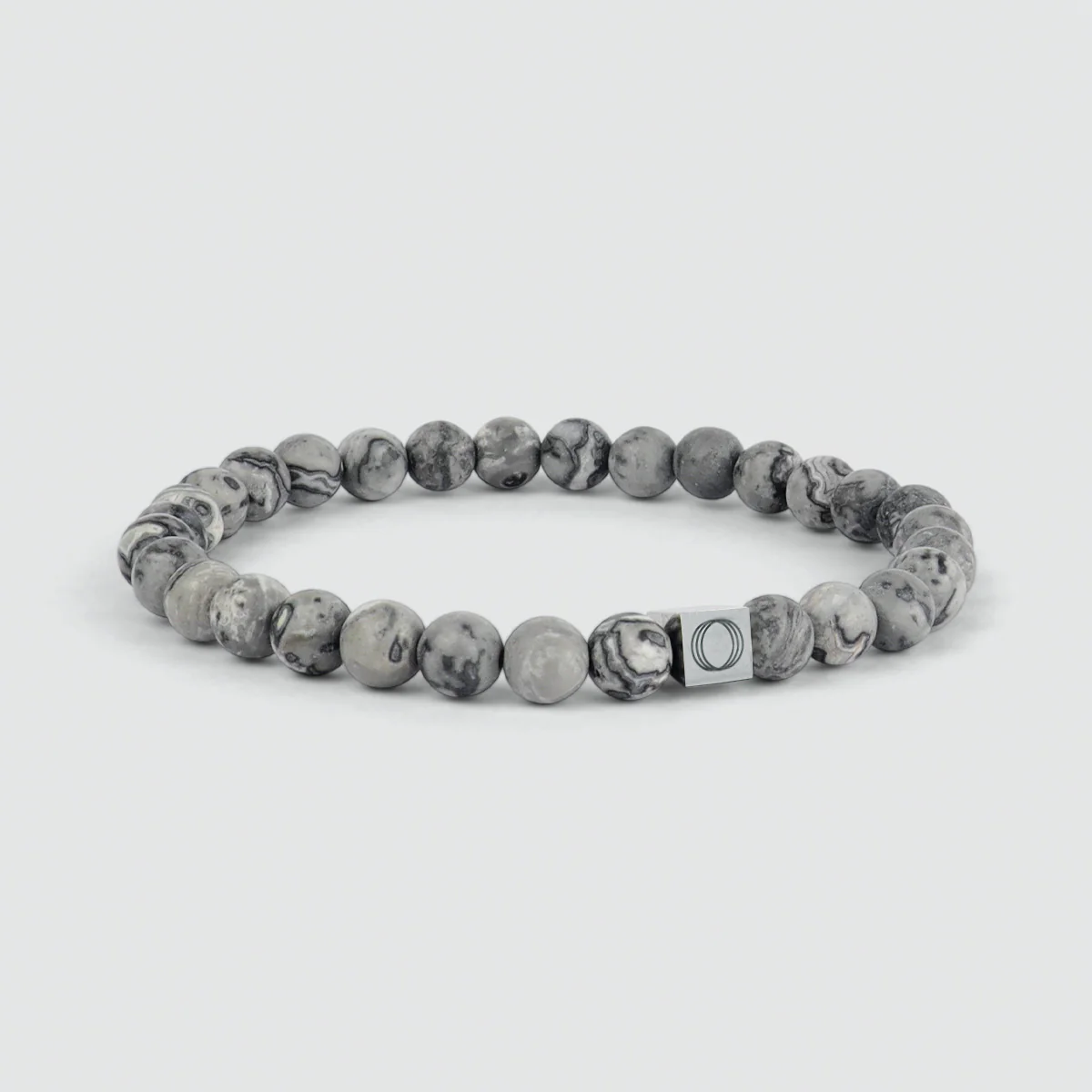 Alrazas - Grey Beaded Bracelet 6mm - Image 3