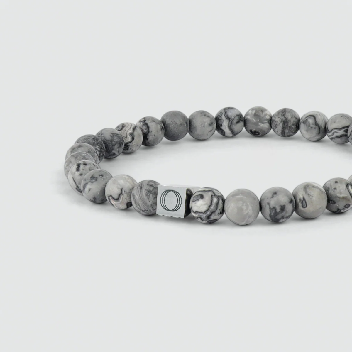 Alrazas - Grey Beaded Bracelet 6mm - Image 5