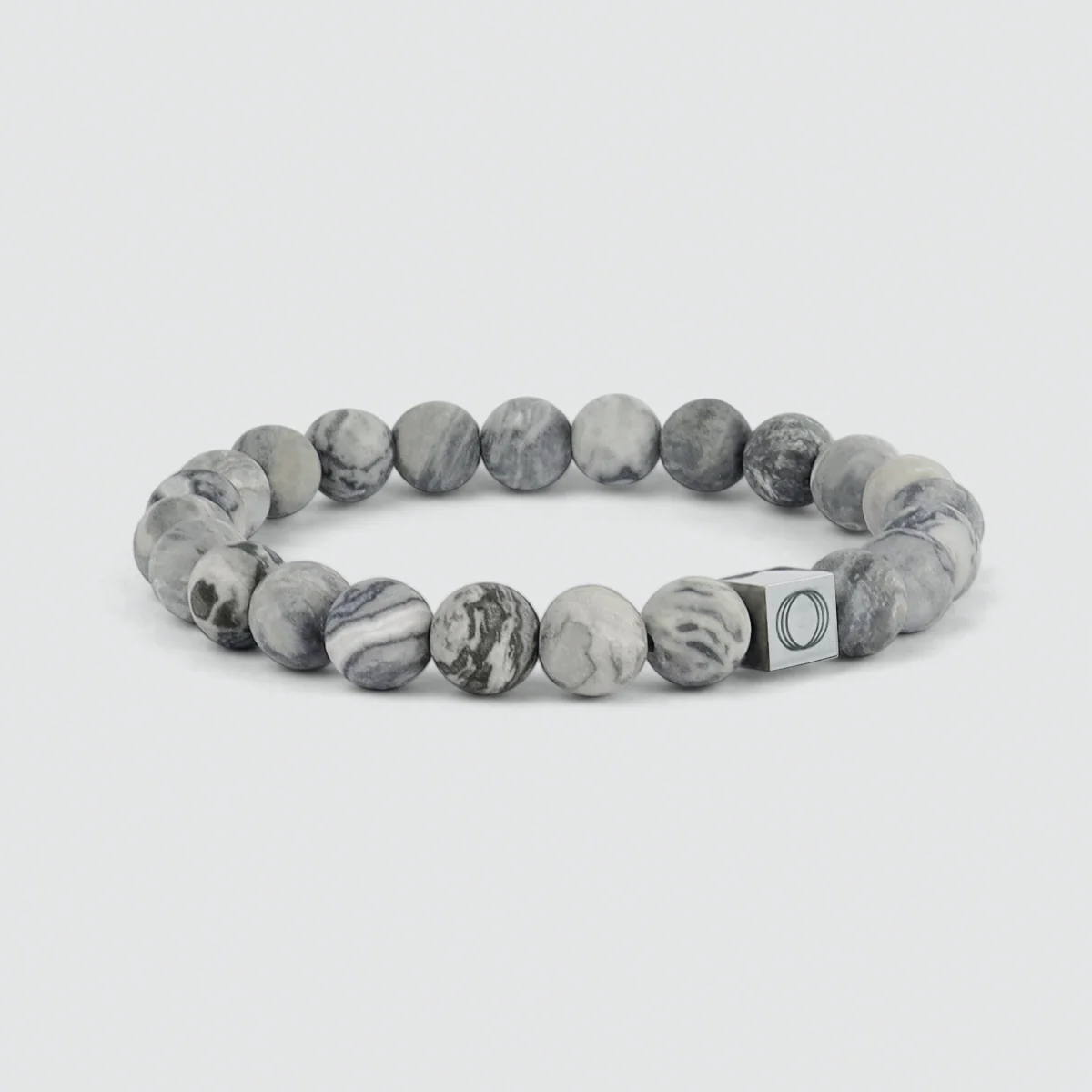 Alrazas - Grey Beaded Bracelet 8mm - Image 3