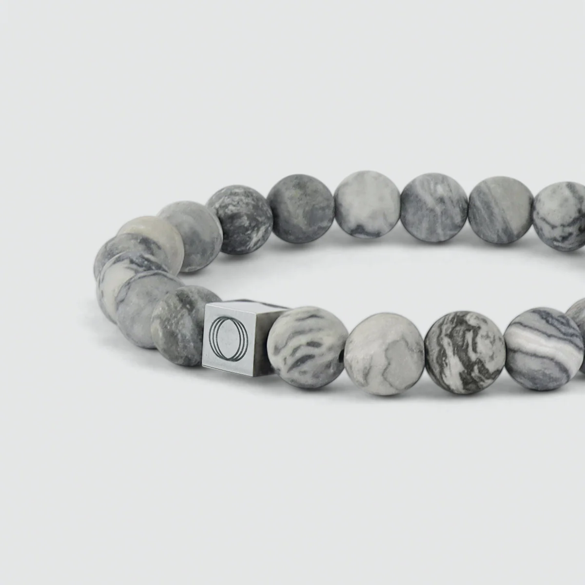 Alrazas - Grey Beaded Bracelet 8mm - Image 4