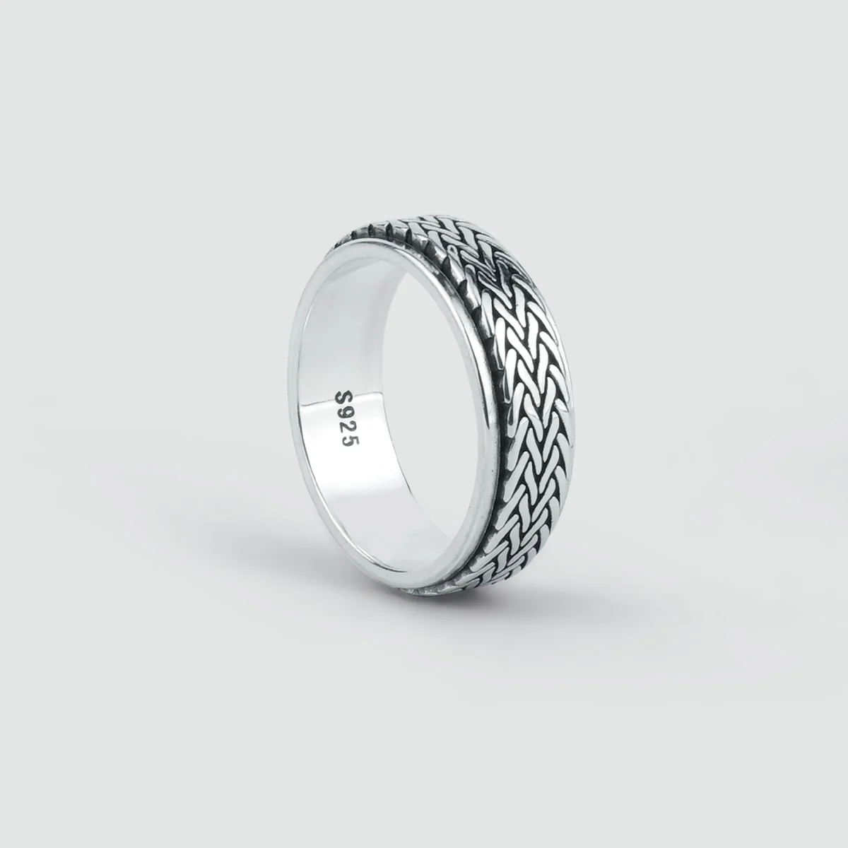 Hani - Sterling Silver Spinner Ring 7mm - Image 3