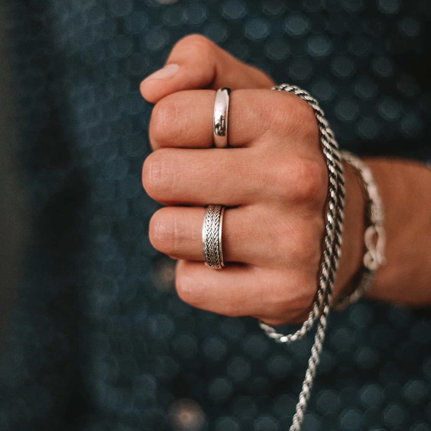 Hani - Sterling Silver Spinner Ring 7mm - Image 6