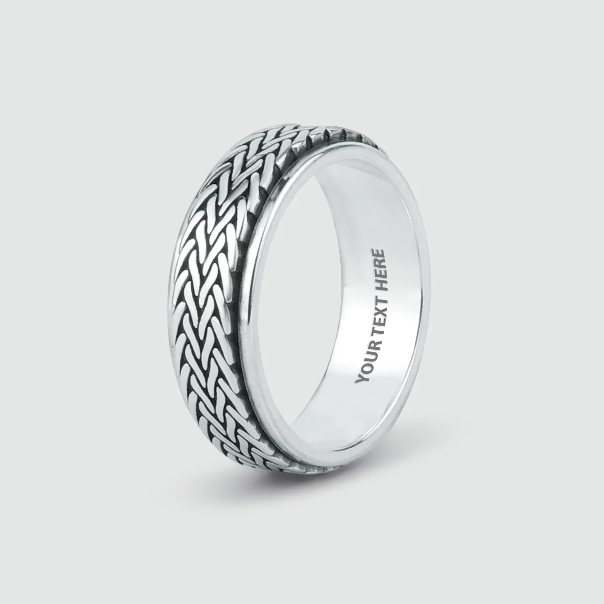 Hani - Sterling Silver Spinner Ring 7mm - Image 7