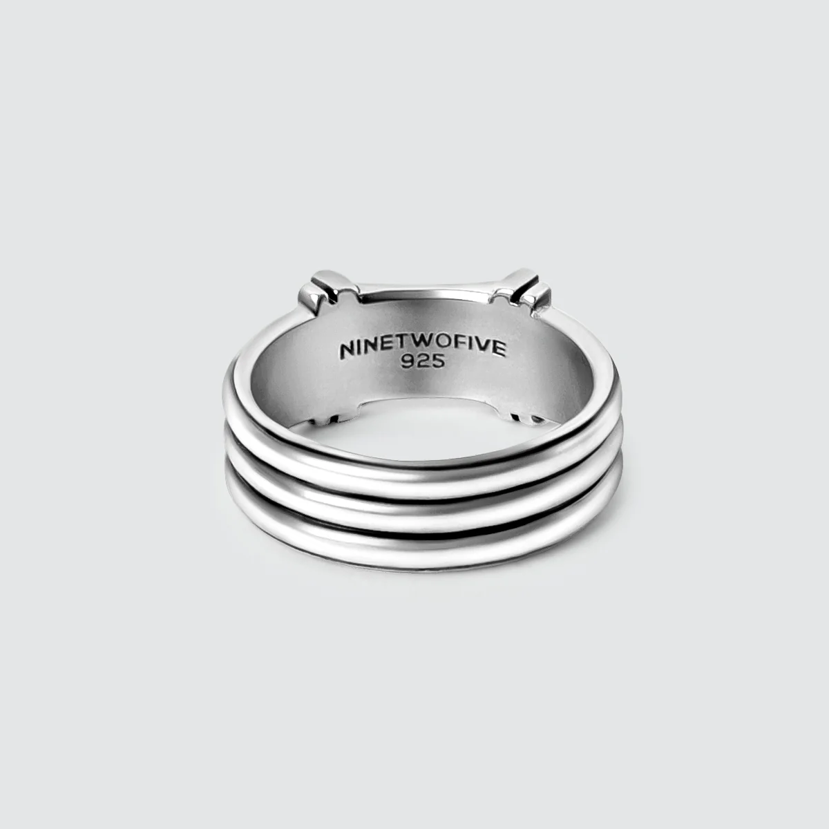 Imad - Sterling Silver Pillar Signet Ring 8mm - Image 11