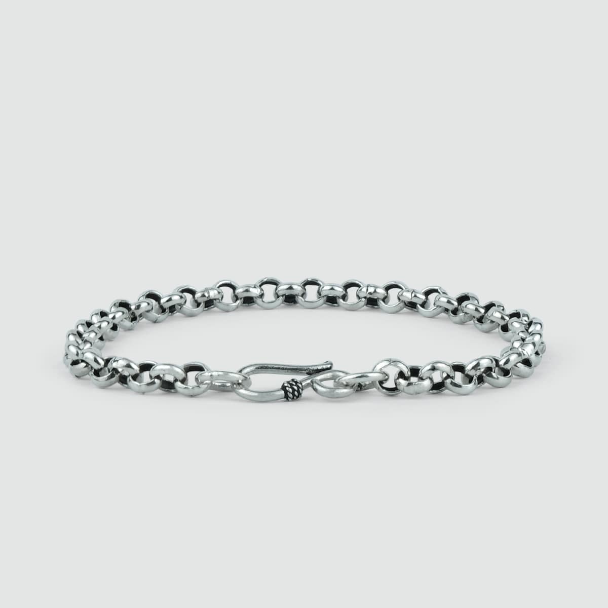 Ishak - Sterling Silver Chain Link Bracelet 6mm - Image 5