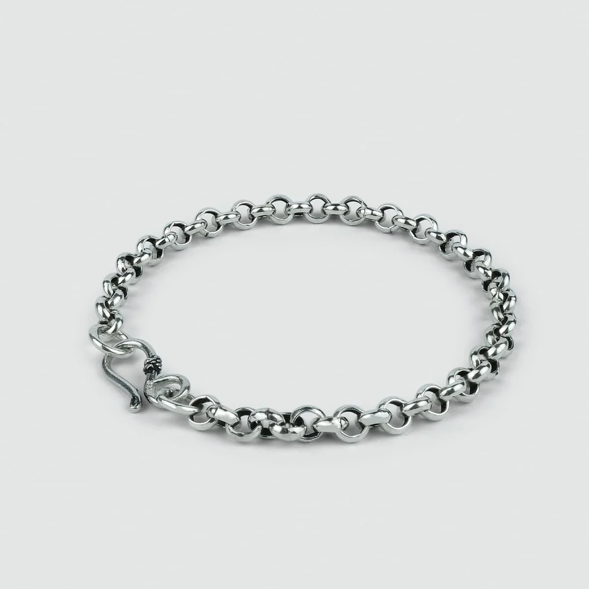 Ishak - Sterling Silver Chain Link Bracelet 6mm - Image 7