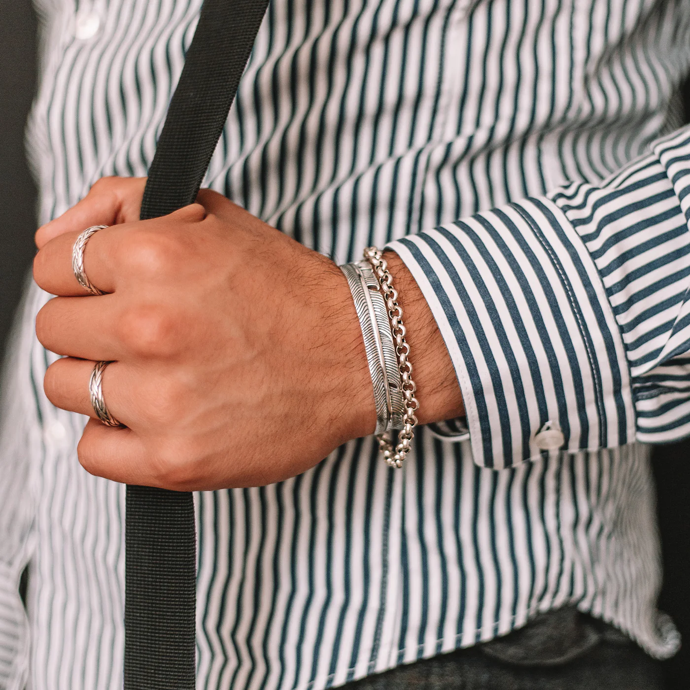 Ishak - Sterling Silver Chain Link Bracelet 6mm - Image 8