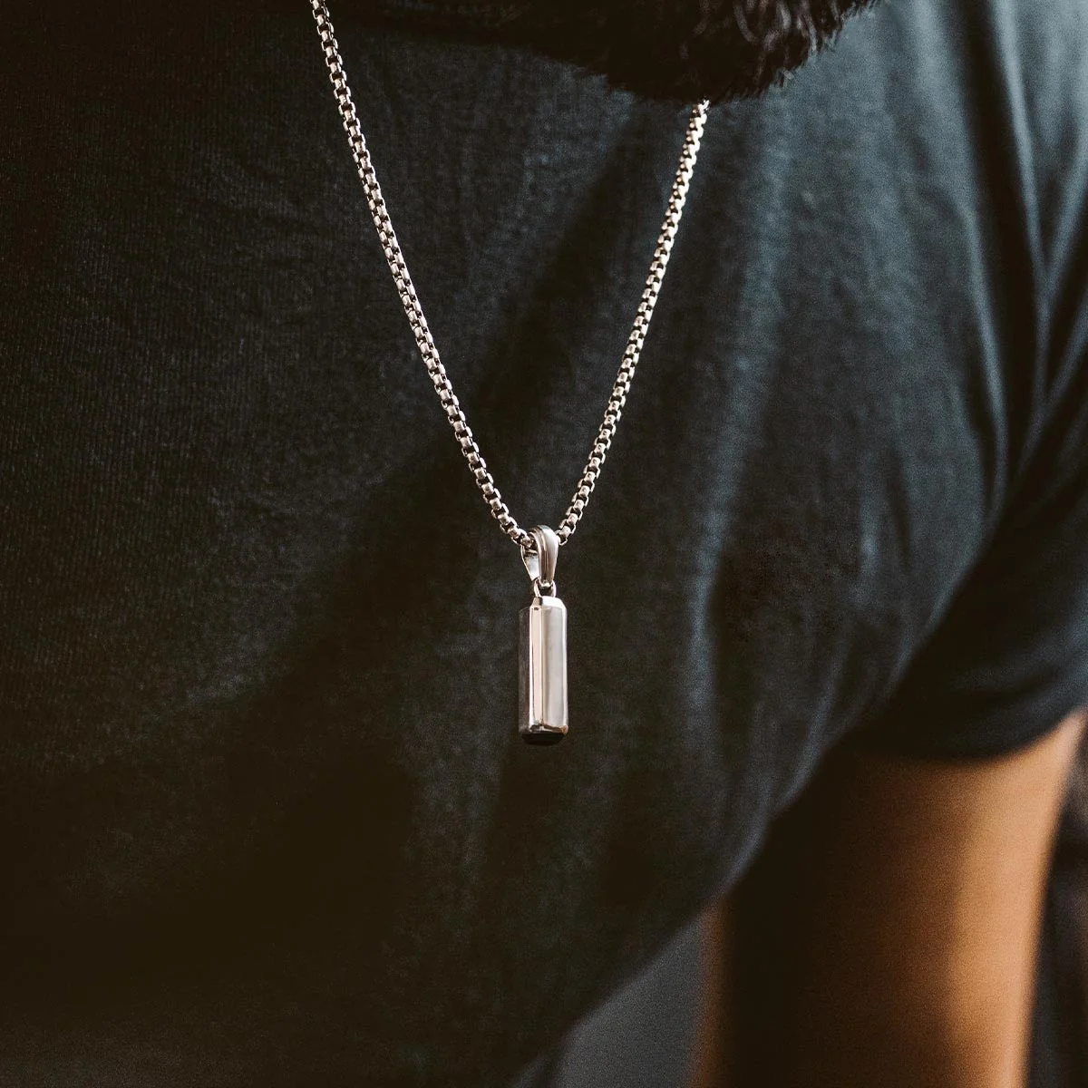 Jalil - Sterling Silver Black Onyx Pendant - Image 10