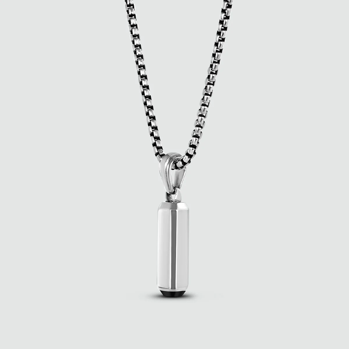 Jalil - Sterling Silver Black Onyx Pendant - Image 3