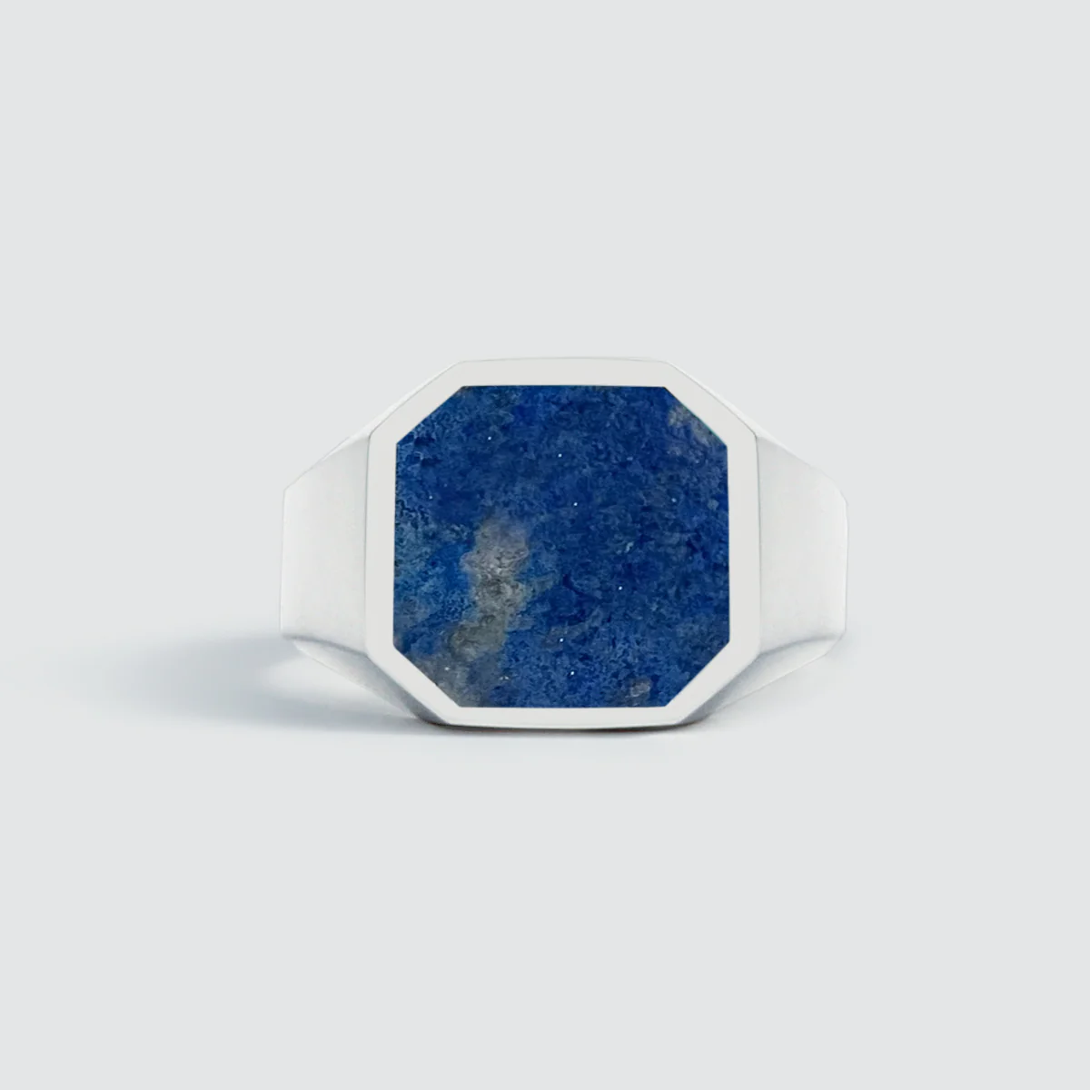 Kadar - Blue Lapis Lazuli Stone Signet Ring 13mm - Image 3