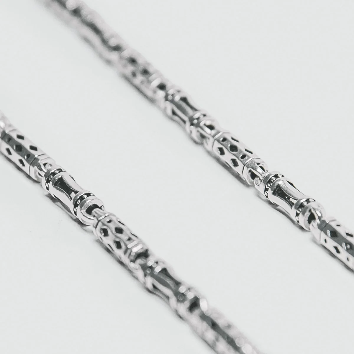 Kadeem - Sterling Silver Ornaments Chain Necklace 3.5mm - Image 3