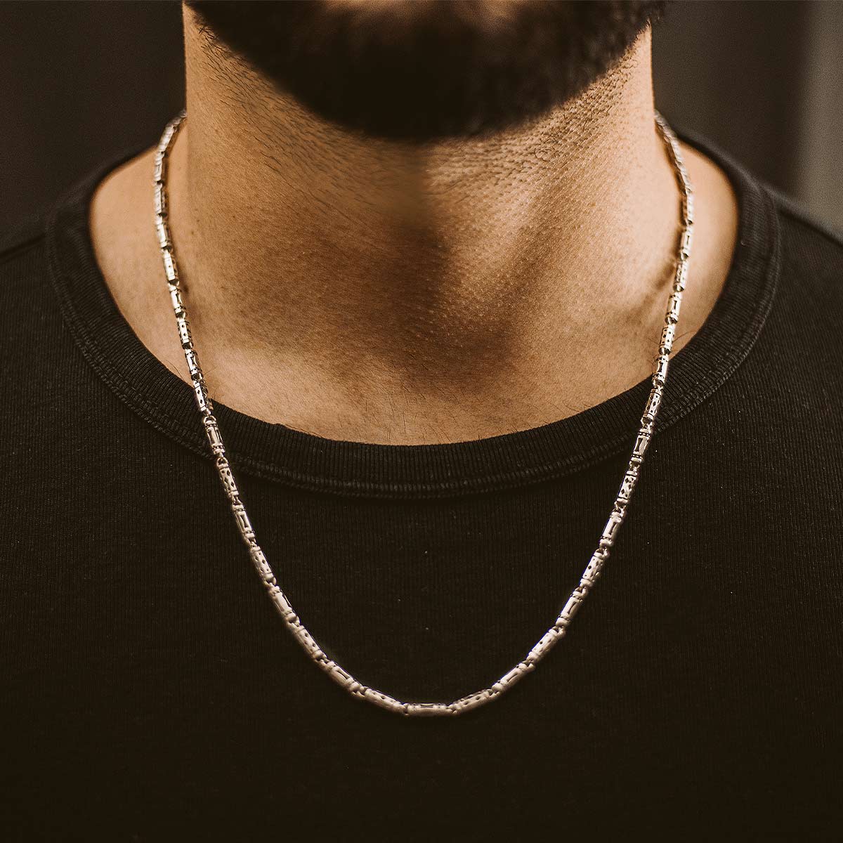 Kadeem - Sterling Silver Ornaments Chain Necklace 3.5mm - Image 5
