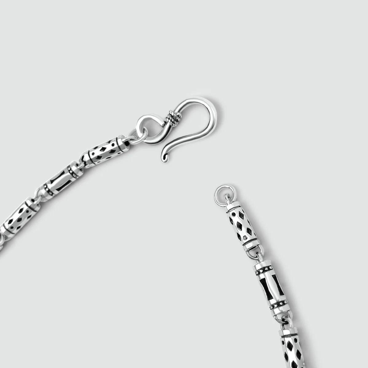 Kadeem - Sterling Silver Ornaments Chain Necklace 3.5mm - Image 7