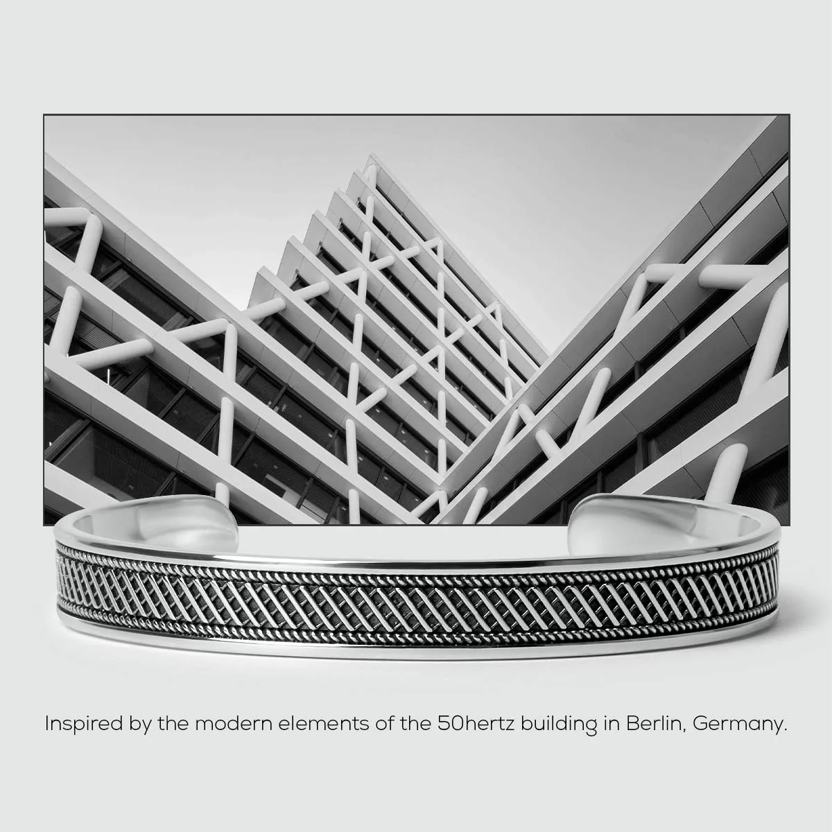 Kaliq - Oxidised Sterling Silver Bangle 10mm - Image 8