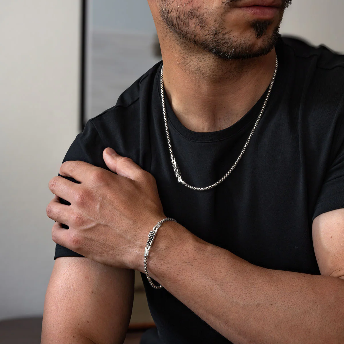 Kamal Box Chain and Bracelet - set - Image 2