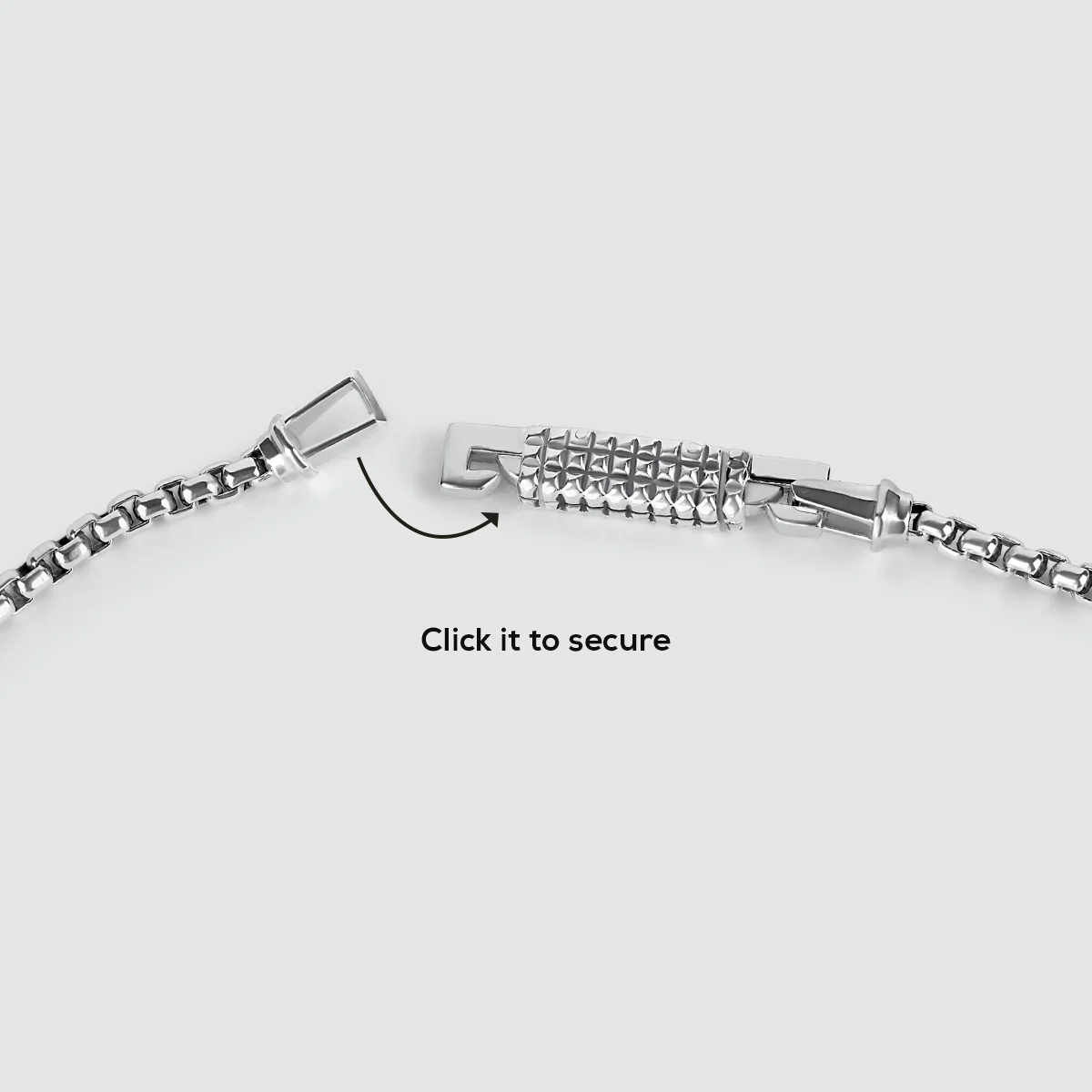 Kamal - Sterling Silver Venetian Box Chain Necklace 3mm - Image 5