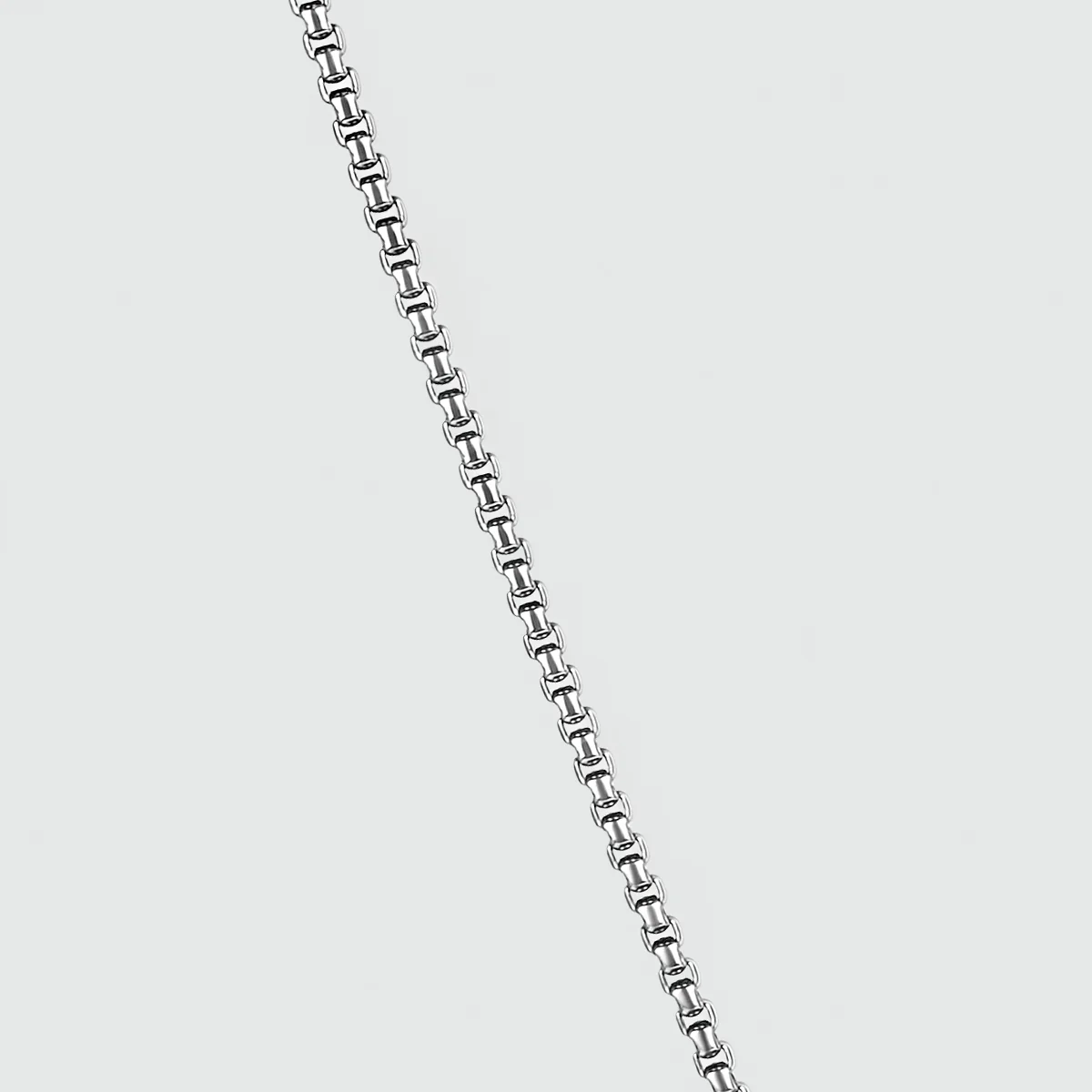 Kamal - Sterling Silver Venetian Box Chain Necklace 3mm - Image 9
