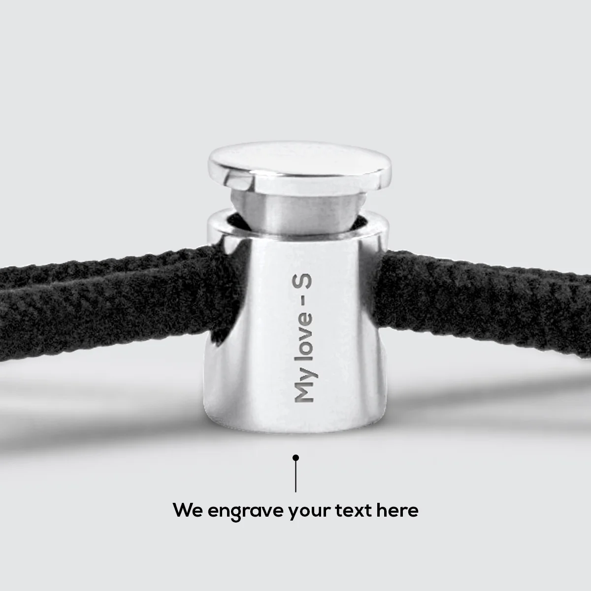 Aswad - Black Rope Bracelet - Image 3