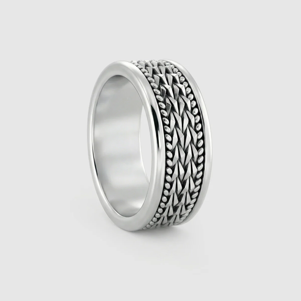 Hidan - Sterling Silver Spinner Ring 9mm - Image 3