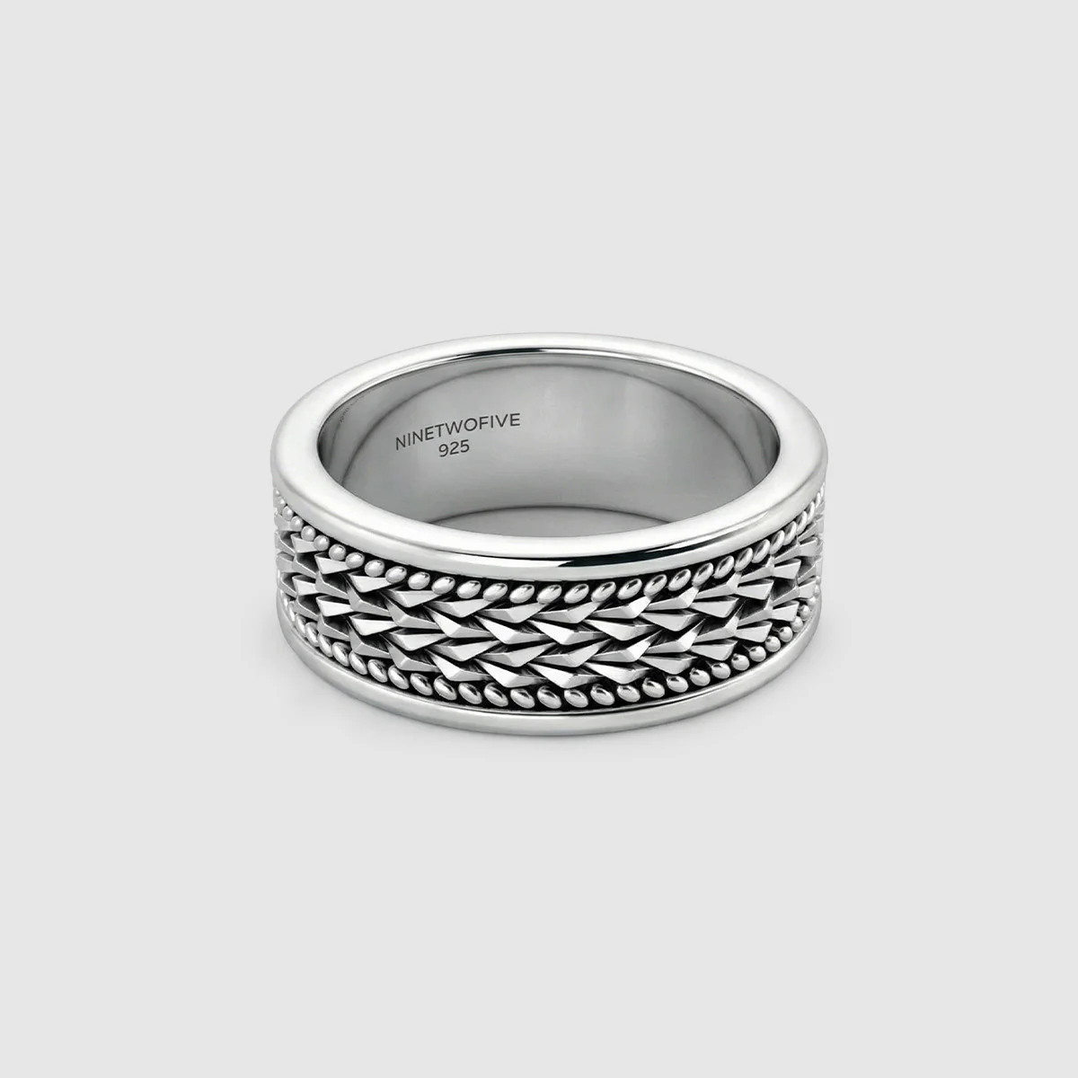 Hidan - Sterling Silver Spinner Ring 9mm - Image 5