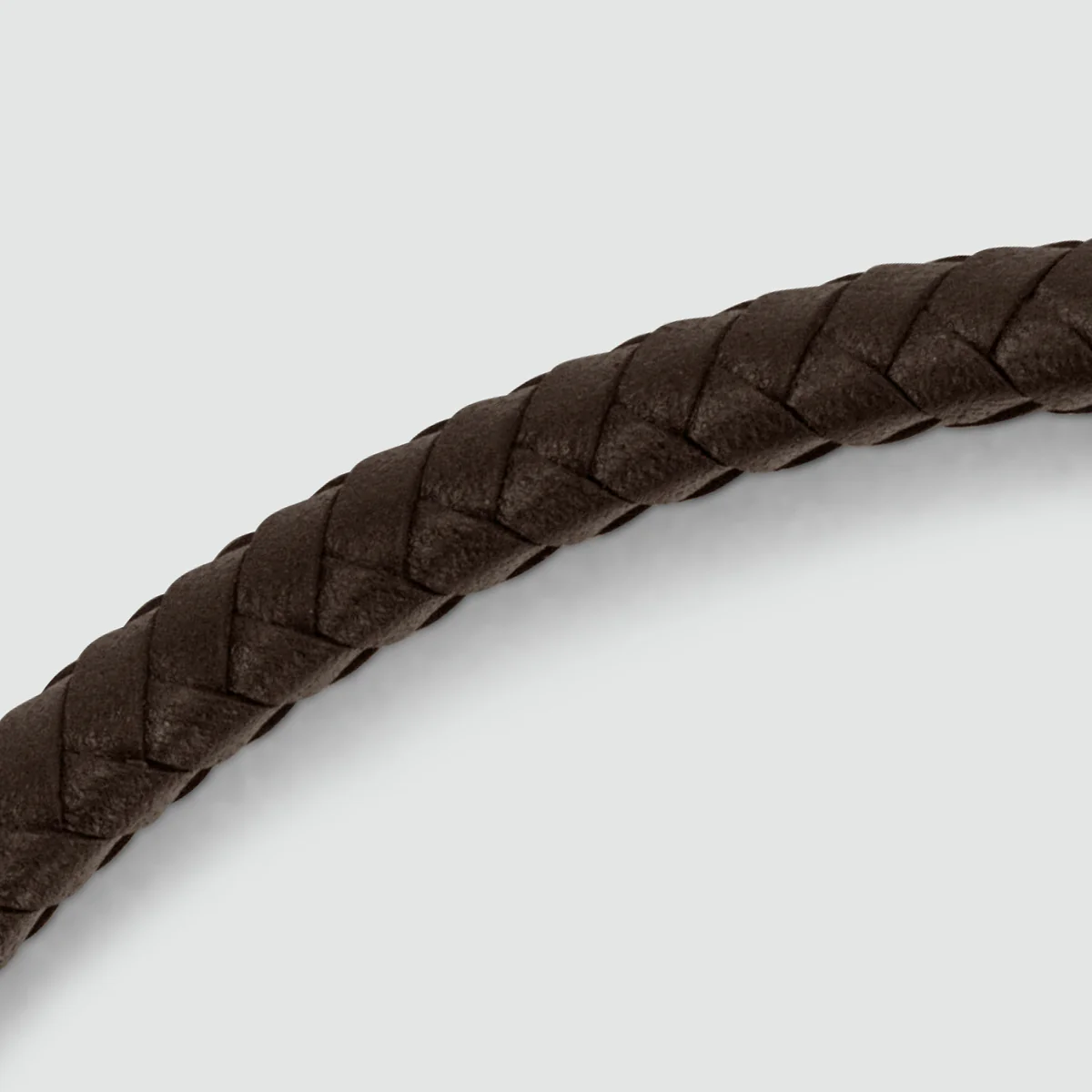 Mirnes - Genuine Dark Brown Leather Bracelet with Sterling Silver 7mm - Image 10