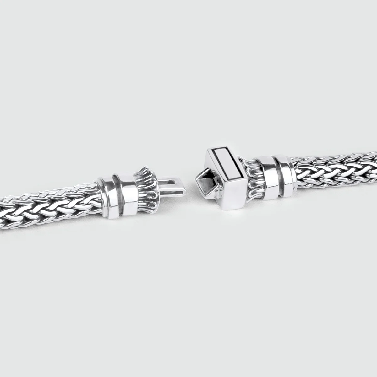Mirza - Sterling Silver Braided Bracelet 7mm - Image 5