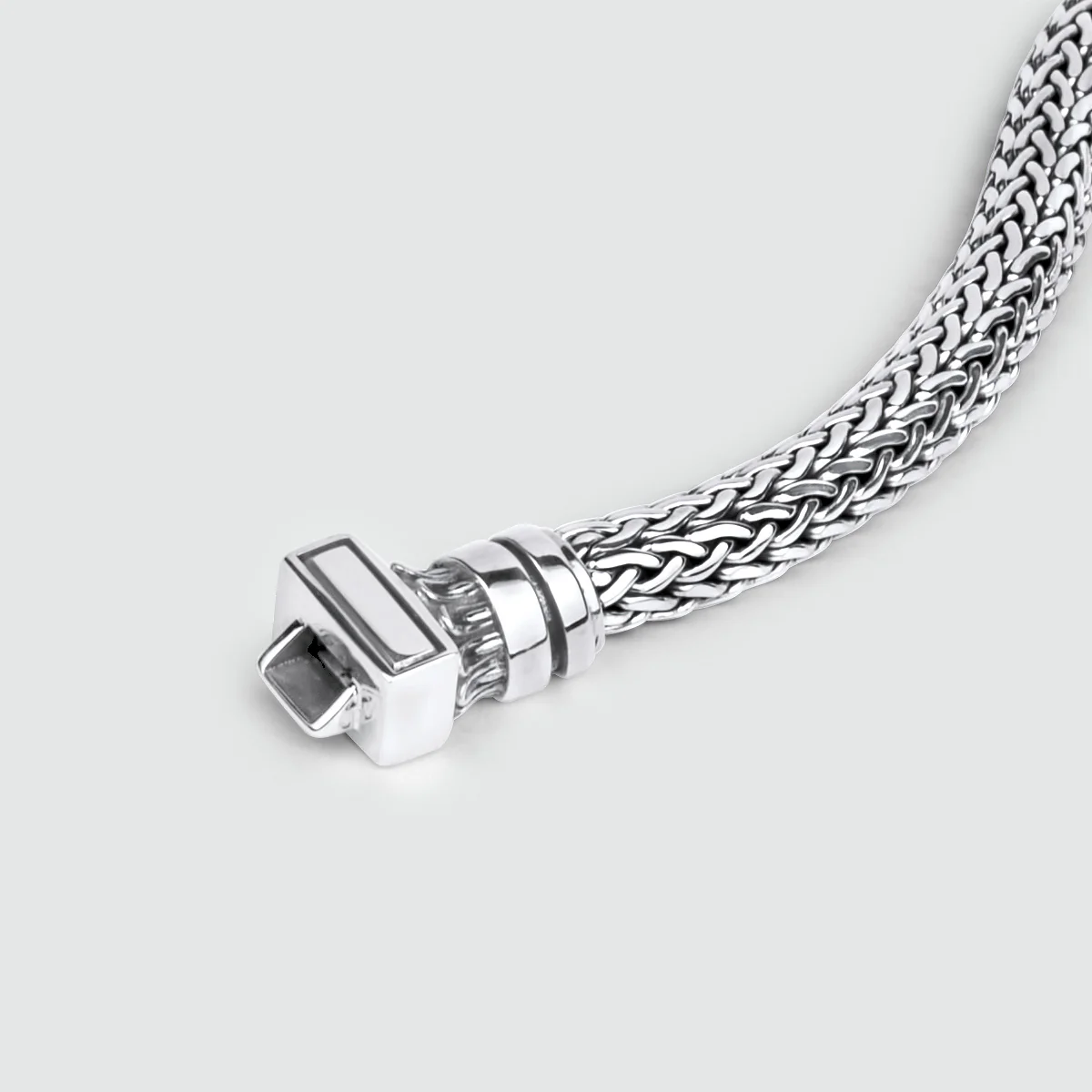 Mirza - Sterling Silver Braided Bracelet 7mm - Image 7