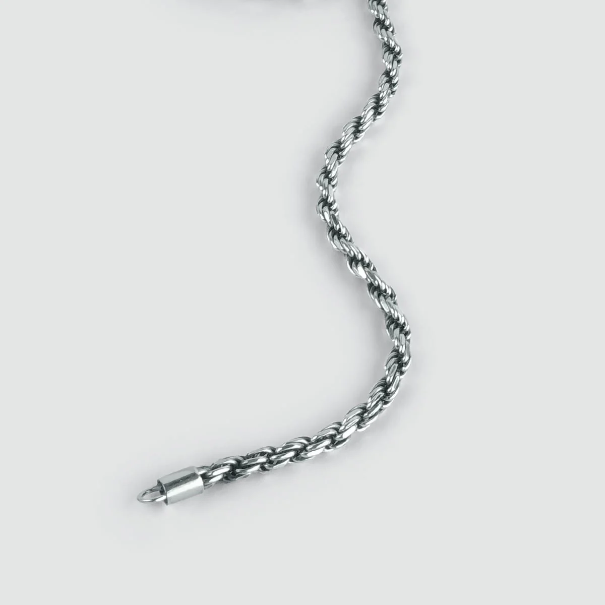Munir - Sterling Silver Rope Chain Necklace 3mm - Image 9