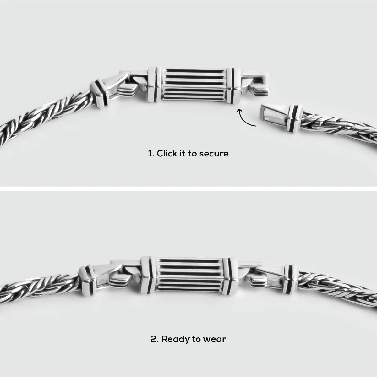 Nadir - Twisted Sterling Silver Rope Chain Necklace 3mm - Image 10