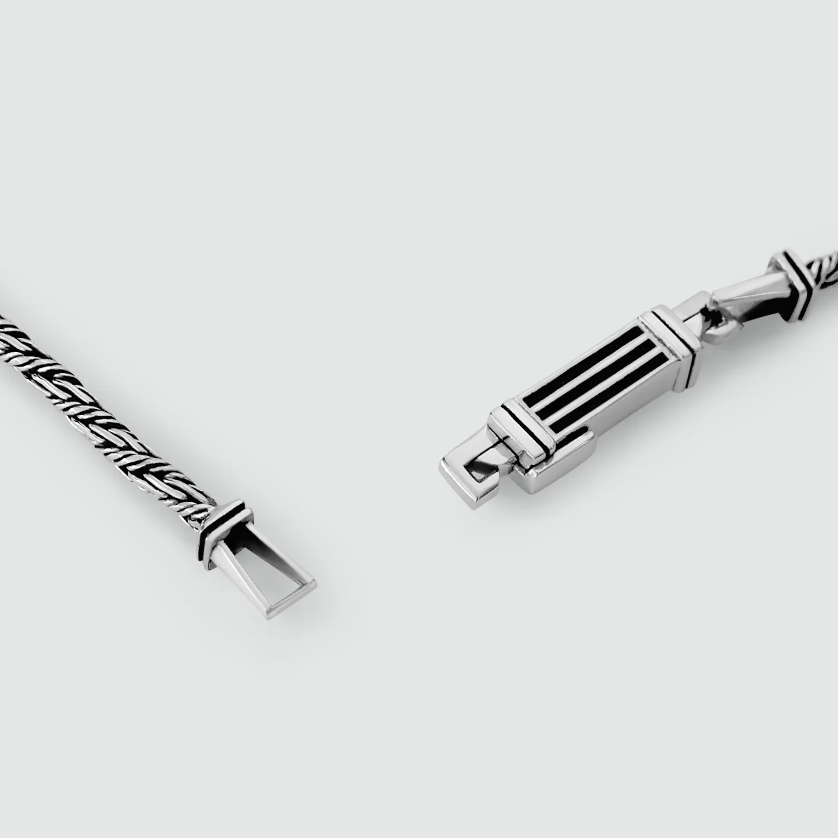 Nadir - Sterling Silver Twisted Rope Chain Bracelet – 3mm - Image 3
